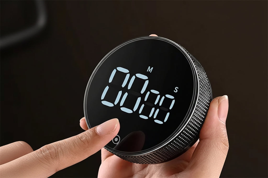 DINRGO Magnetic Kitchen Timer Digital Timer Manual Countdown Rotary Timer Mechanical Cooking Timer Cooking Shower Stopwatch